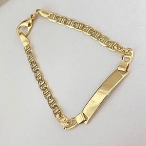 18k Gold Filled Kids ID Mariner Bracelet 6" ✨